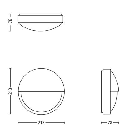 Philips - LED Zunanja stenska svetilka LED/6W IP44