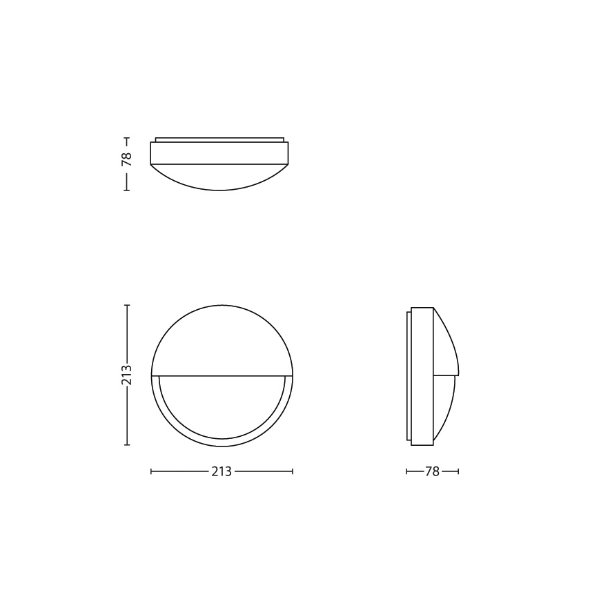 Philips - LED Zunanja stenska svetilka LED/6W IP44