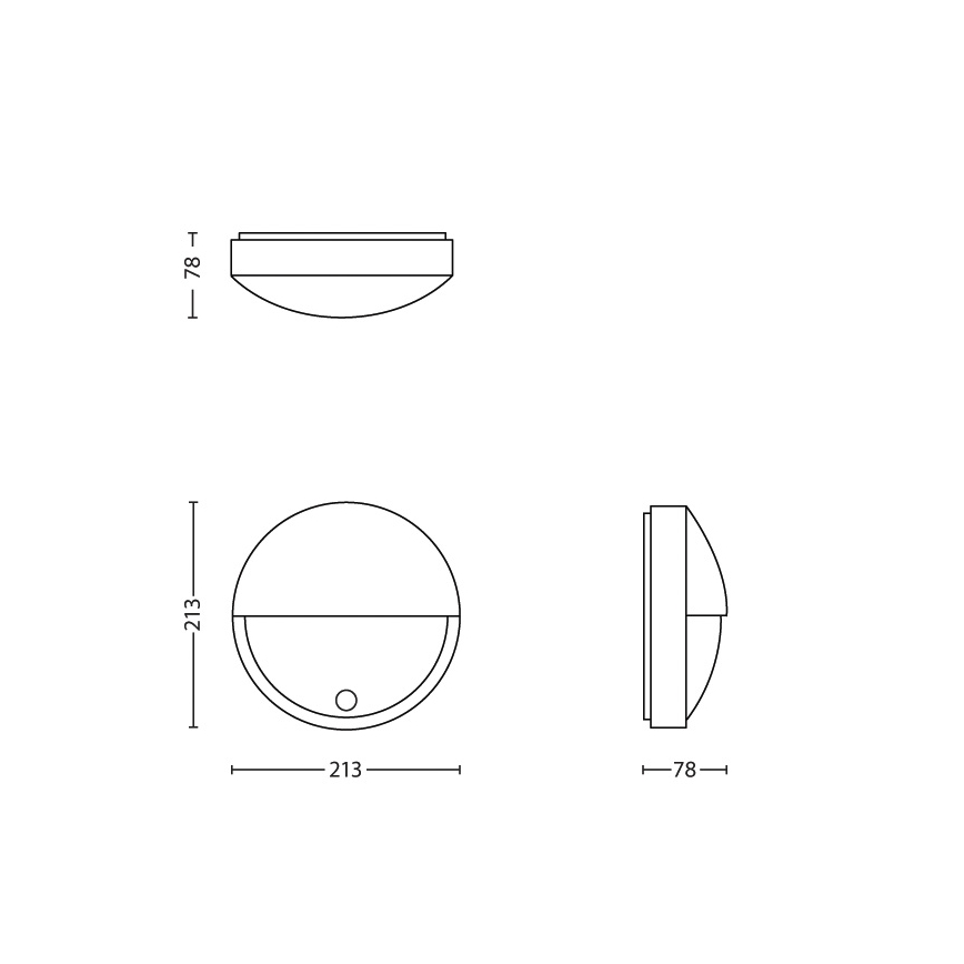 Philips - LED Zunanja svetilka s senzorjem LED/6W IP44