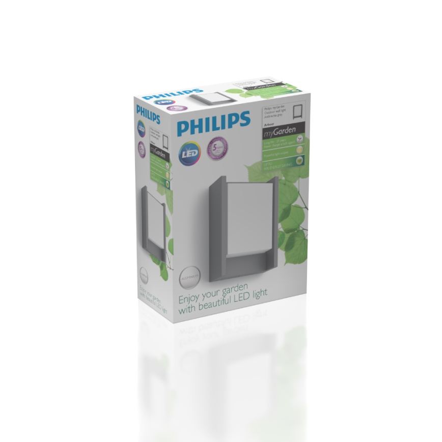 Philips - LED Zunanja stenska svetilka LED/6W/230V 2700K IP44