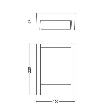 Philips - LED Zunanja stenska svetilka LED/6W/230V 4000K IP44