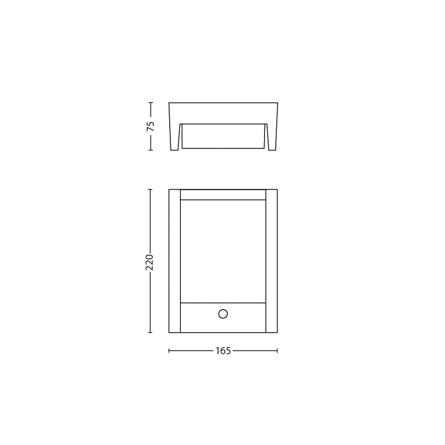 Philips - LED Zunanja stenska svetilka s senzorjem LED/6W 2700K IP44
