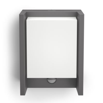 Philips - LED Zunanja stenska svetilka s senzorjem LED/6W 4000K IP44
