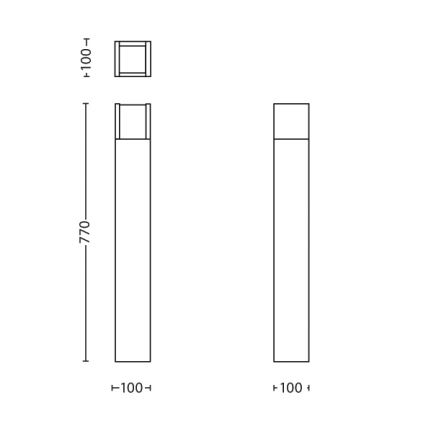 Philips - LED Zunanja svetilka LED/6W/230V 2700K IP44