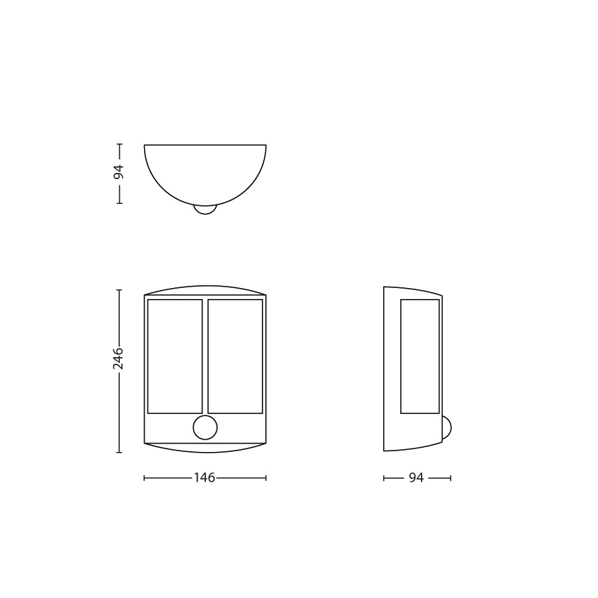 Philips - LED Zunanja svetilka s senzorjem LED/6W IP44