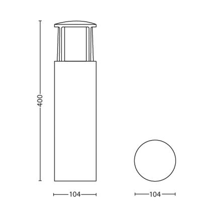 Philips - LED Zunanja svetilka 1xLED/6W/230V IP44