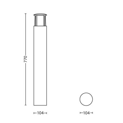 Philips - LED Zunanja svetilka 1xLED/6W/230V IP44