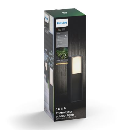 Philips 16473/93/P0 - LED Zatemnitvena zunanja svetilka HUE TURACO 1xE27/9,5W/230V