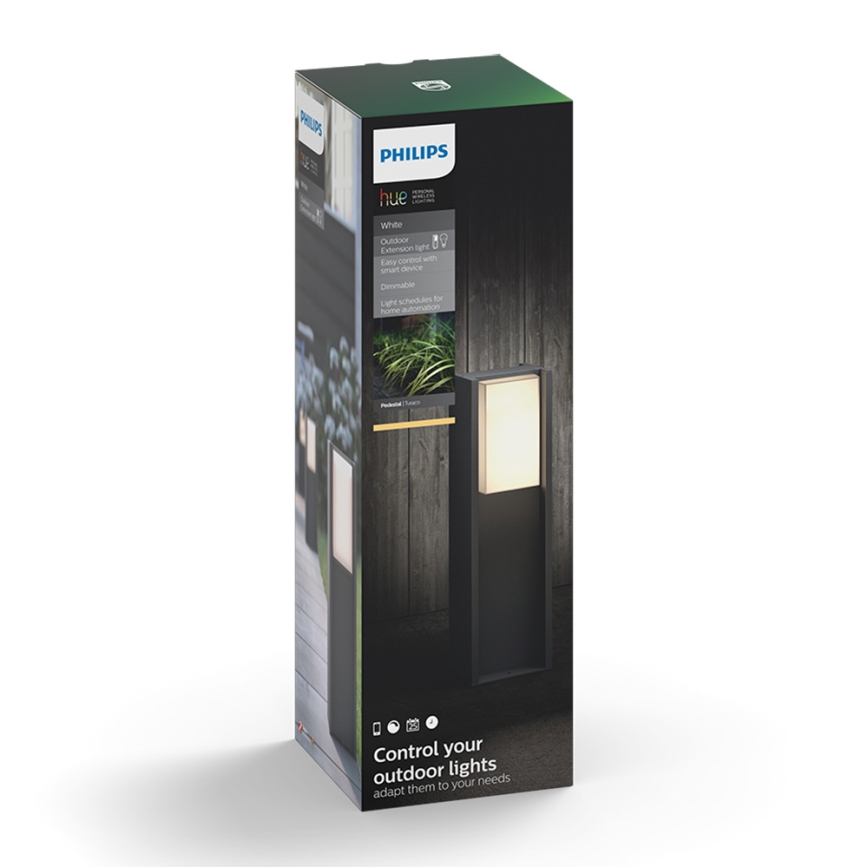 Philips 16473/93/P0 - LED Zatemnitvena zunanja svetilka HUE TURACO 1xE27/9,5W/230V