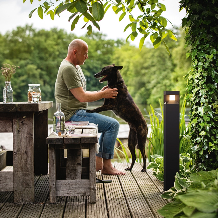 Philips 16482/30/P0 - LED zunanja stebrna svetilka MYGARDEN PARTERRE LED/8W