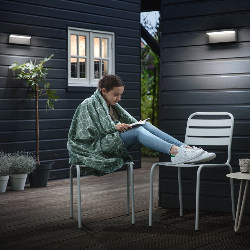 Philips 16483/93/P3 - LED zunanja stenska svetilka MYGARDEN BUSTAN 2xLED/4,5W