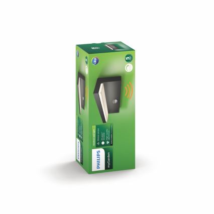 Philips 16484/93/P3 - LED Zunanja stenska svetilka senzor BUSTAN 2xLED/4,5W