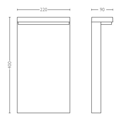 Philips - LED Zunanja svetilka 2xLED/4,5W/230V IP44