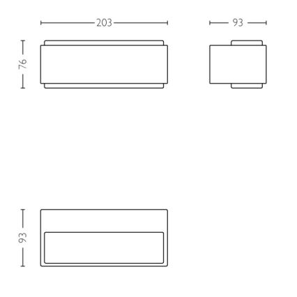 Philips - Zatemnitvena zunanja svetilka 2xLED/4,5W IP44