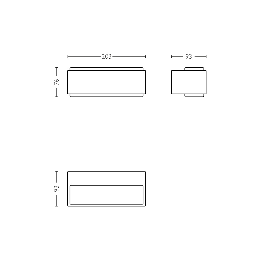 Philips - Zatemnitvena zunanja svetilka 2xLED/4,5W IP44