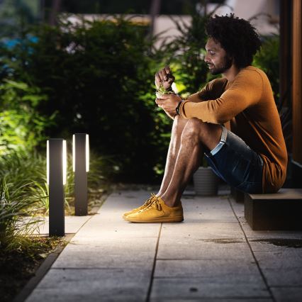 Philips 16488/93/P0 - Zunanja stebrna luč MYGARDEN STRATOSPHERE 2xLED/4,5W