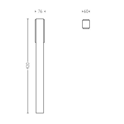 Philips - Zunanja stebrna svetilka 2xLED/4,5W IP44