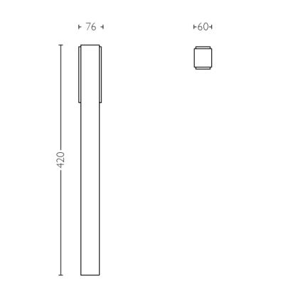 Philips - Zunanja stebrna svetilka 2xLED/4,5W IP44