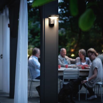 Philips 16491/47/P0 - LED Zunanja stenska svetilka s senzorjem MYGARDEN COCKATOO 1xLED/8W/230V IP44