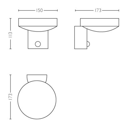 Philips 16491/47/P0 - LED Zunanja stenska svetilka s senzorjem MYGARDEN COCKATOO 1xLED/8W/230V IP44