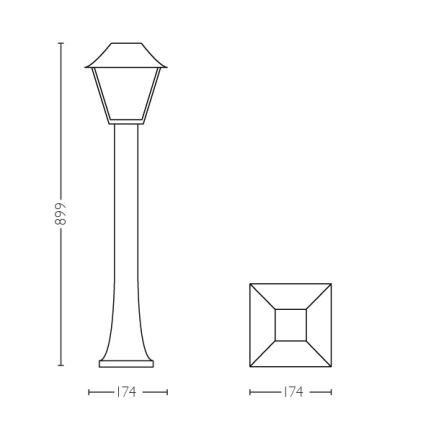 Philips - Zunanja svetilka E27/60W/230V IP44