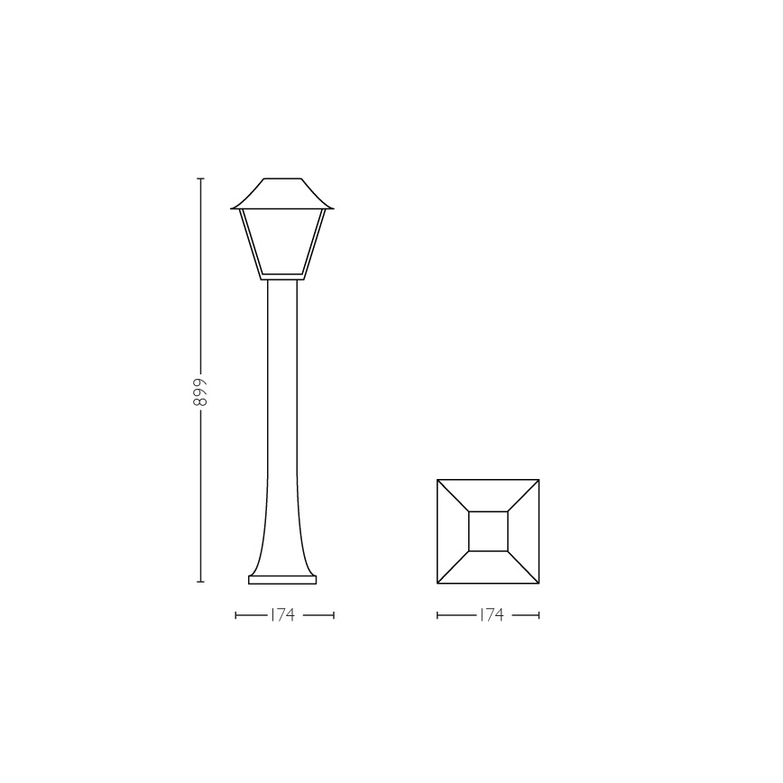 Philips - Zunanja svetilka E27/60W/230V IP44