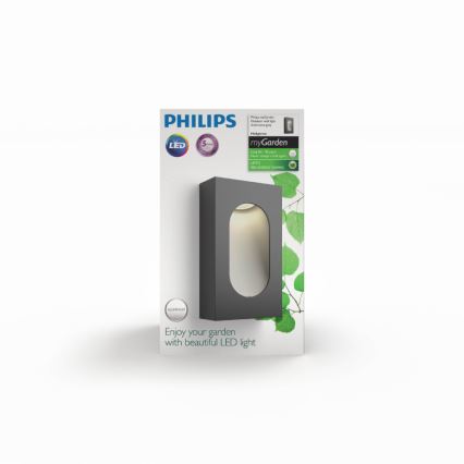 Philips 16816/93/16 - Zunanja stenska svetilka HEDGEROW 1xLED/3W/230V IP44