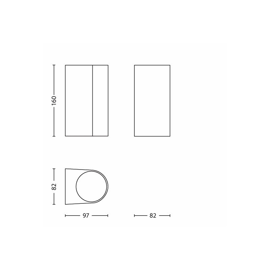 Philips - Zunanja svetilka 2xGU10/35W/230V