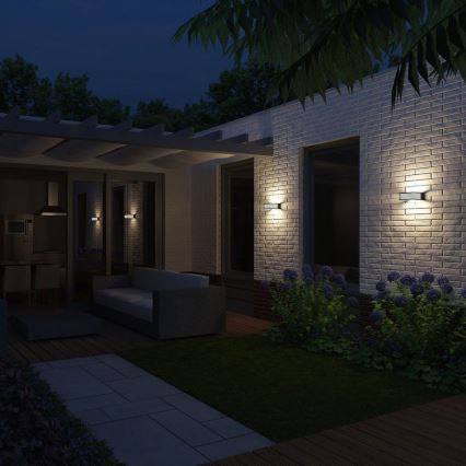 Philips 17182/93/16 - Zunanja stenska svetilka MYGARDEN SHADES 1xE27/15W/230V
