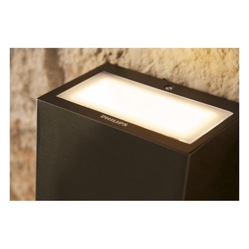 Philips 17209/47/16 - Zunanja stenska svetilka FLAGSTONE 3xLED/1W/230V IP44
