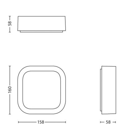 Philips - LED zunanja svetilka 1xLED/3W/230V IP44