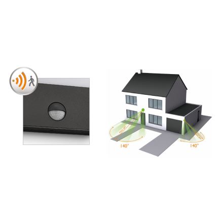 Philips - LED zunanja stenska svetilka s senzorjem, LED/3W/230V, IP44