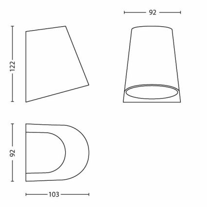 Philips - LED Zunanja razsvetljava 1xLED/3W/230V IP44