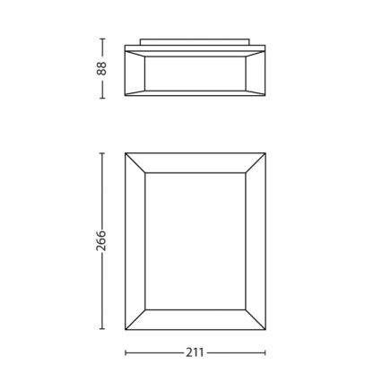 Philips - Zunanja stenska svetilka 1xLED/6W/230V IP44