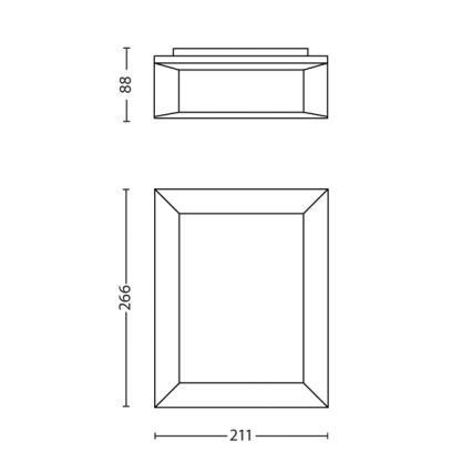 Philips - Zunanja stenska svetilka 1xLED/6W/230V IP44