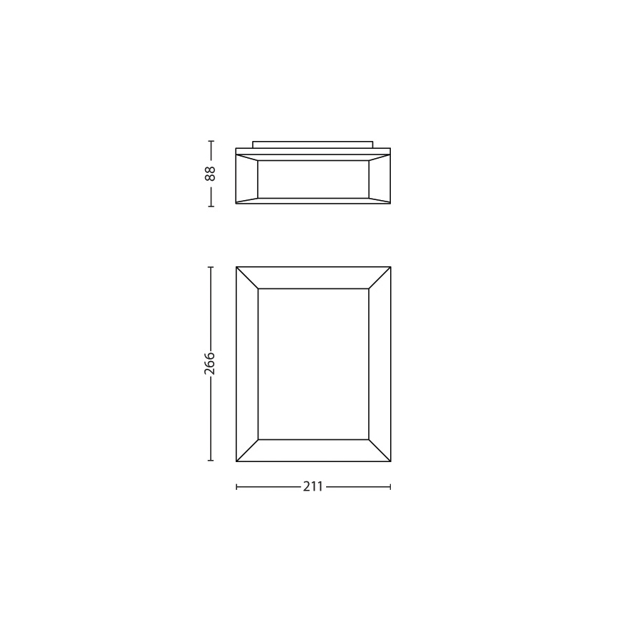 Philips - Zunanja stenska svetilka 1xLED/6W/230V IP44