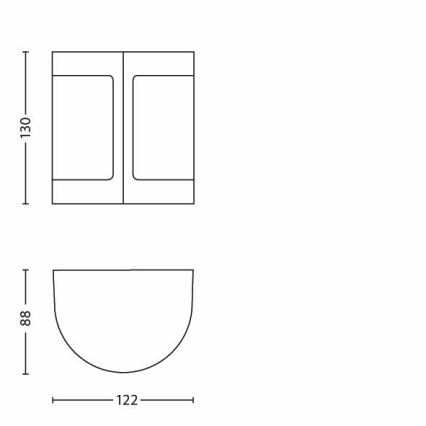 Philips - LED Zunanja stenska svetilka 1xLED/3W