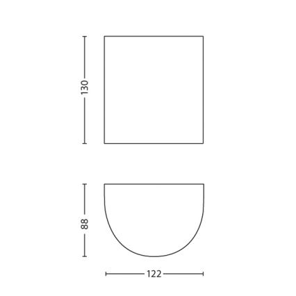 Philips - LED zunanja svetilka 1xLED/3W IP44