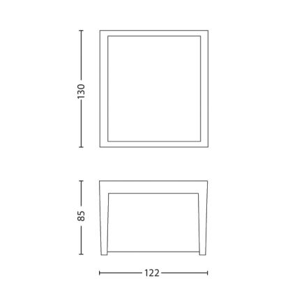 Philips - LED Zunanja stenska svetilka LED/3W/230V IP44 4000K