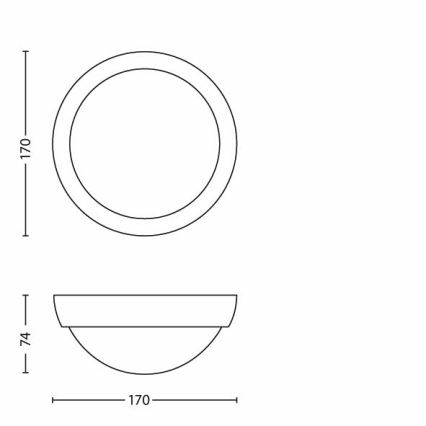 Philips - LED Zunanja svetilka 1xLED/3,5W IP44