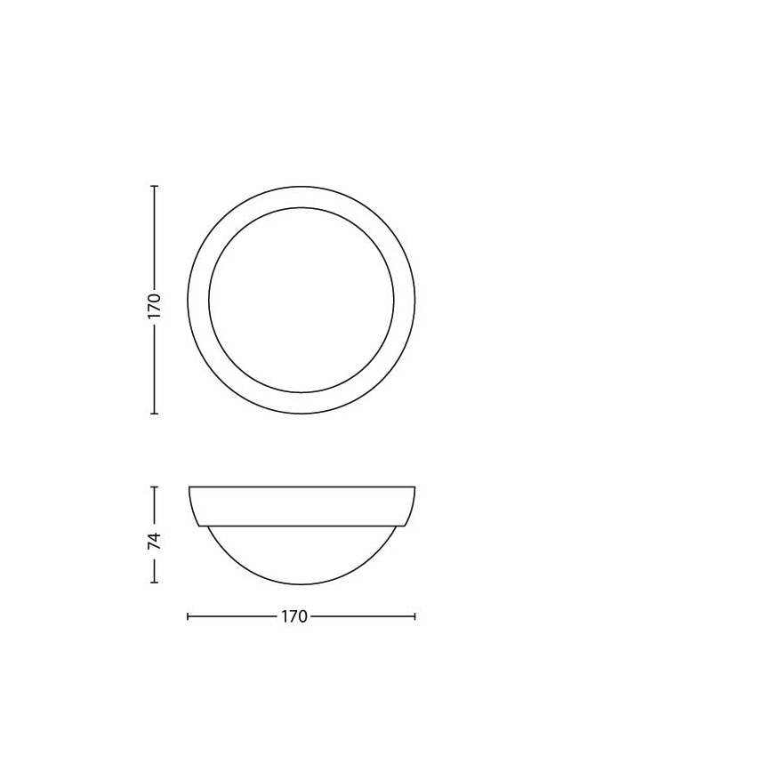 Philips - LED Zunanja svetilka 1xLED/3,5W IP44