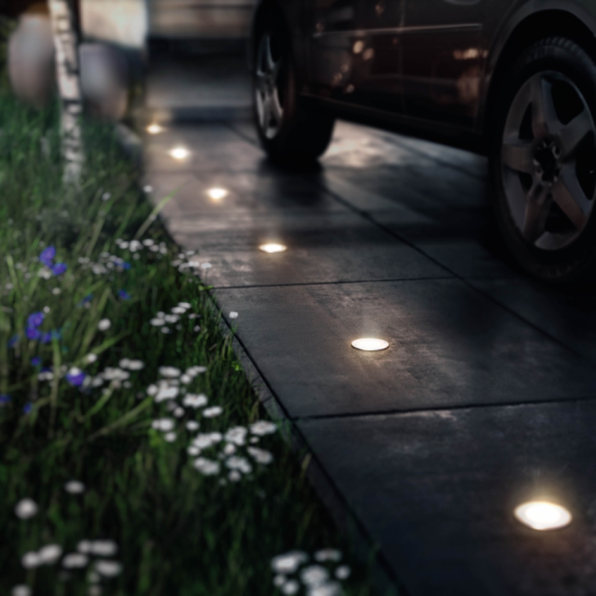 Philips - LED zunanja vgradna talna svetilka LED/3W/230V