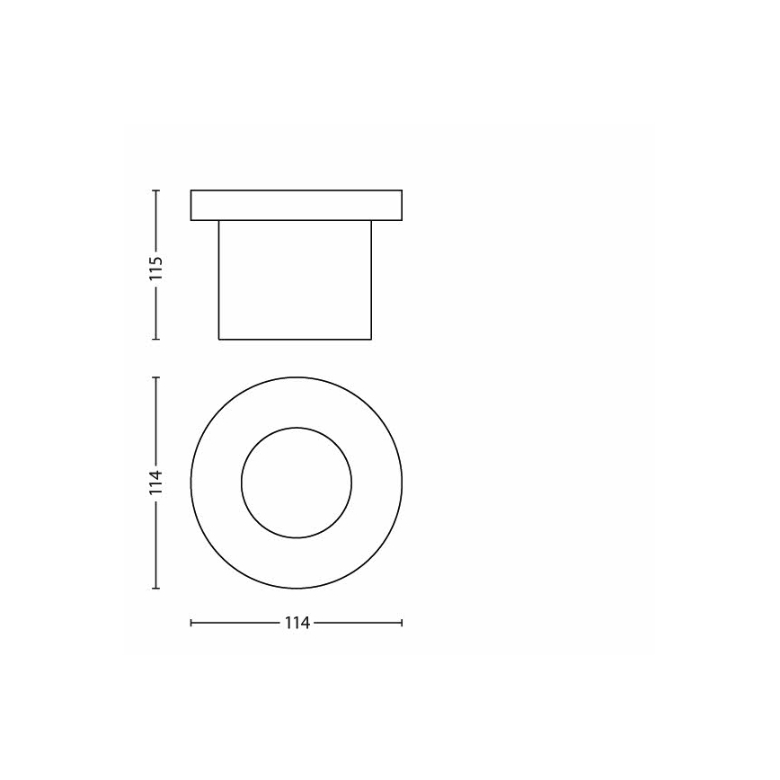 Philips - LED zunanja vgradna talna svetilka LED/3W/230V
