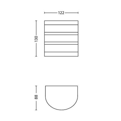 Philips - LED Zunanja razsvetljava 1xLED/3W/230V IP44