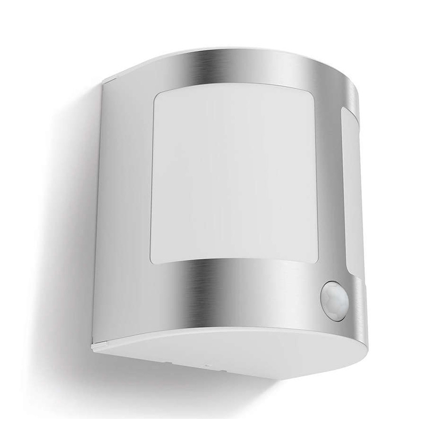 Philips 17316/47/16 - LED zunanja stenska svetilka s senzorjem PARROT 1xLED/3,5W