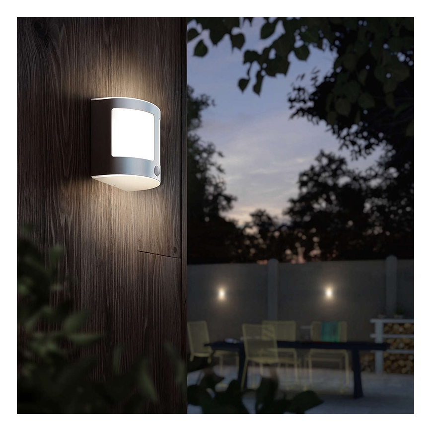 Philips 17316/47/16 - LED zunanja stenska svetilka s senzorjem PARROT 1xLED/3,5W