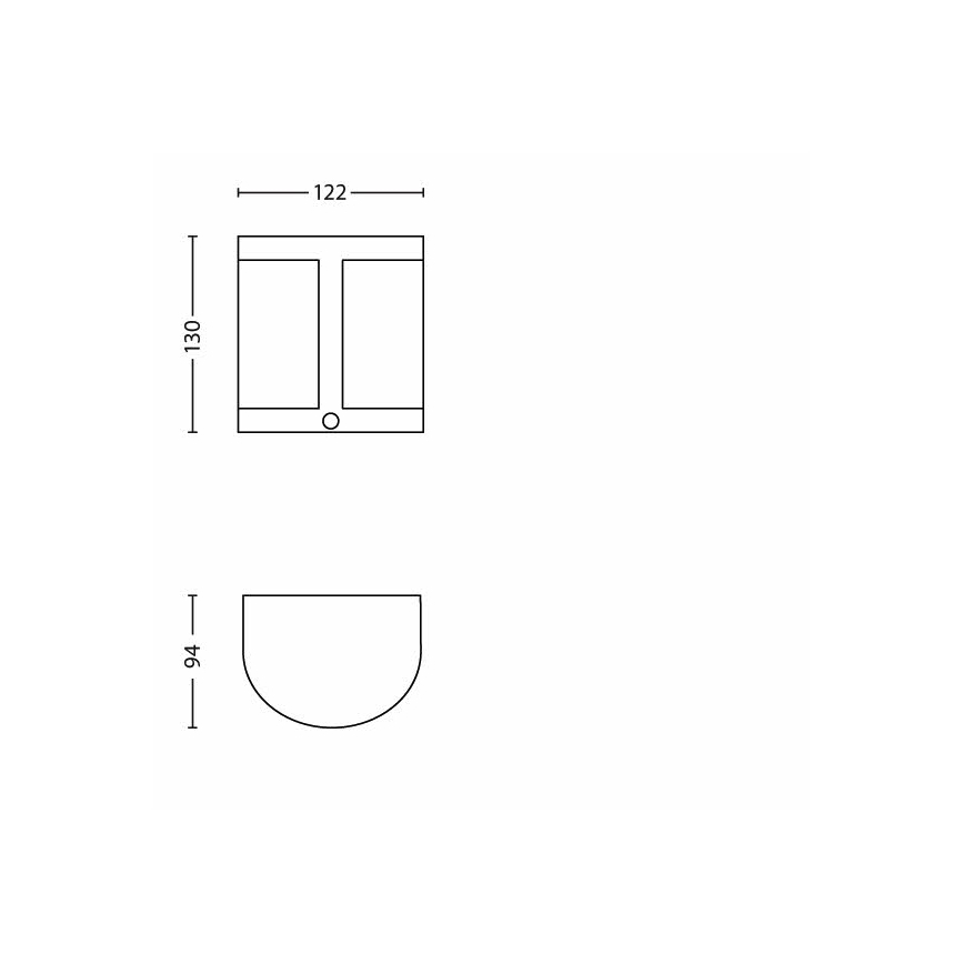 Philips - LED zunanja stenska svetilka s senzorjem 1xLED/3,5W