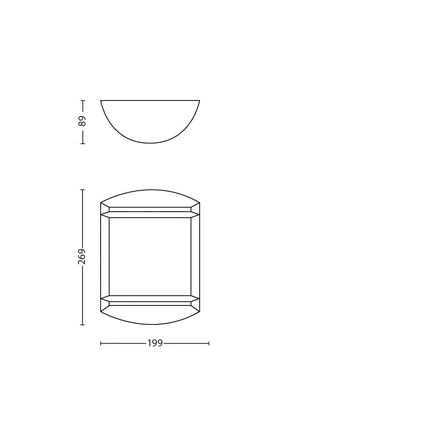 Philips - Zunanja svetilka 1xLED/6W/230V IP44