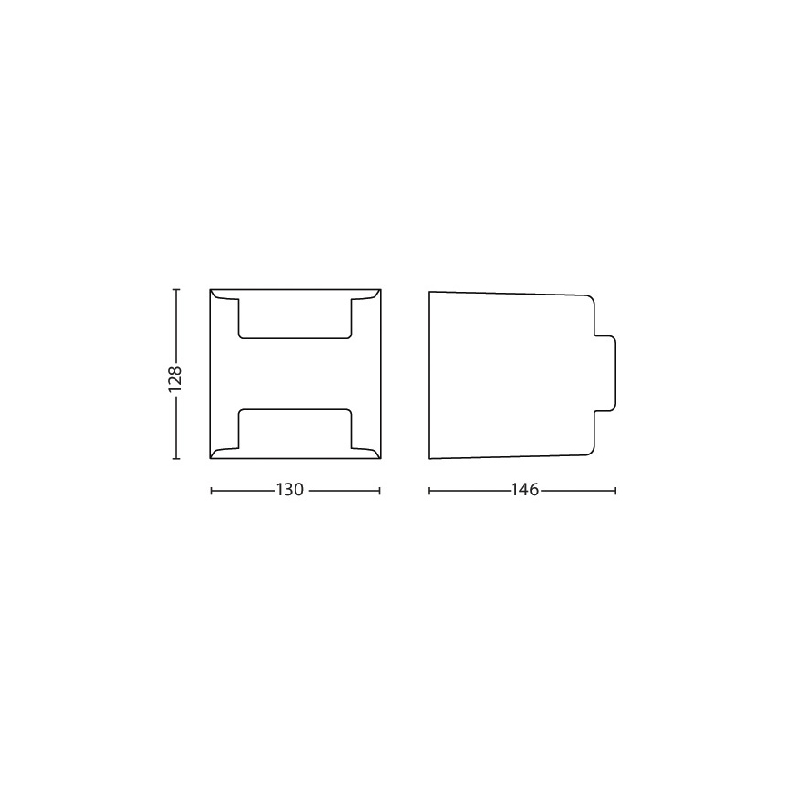 Philips - Zunanja svetilka 2xLED/4,5W/230V IP44