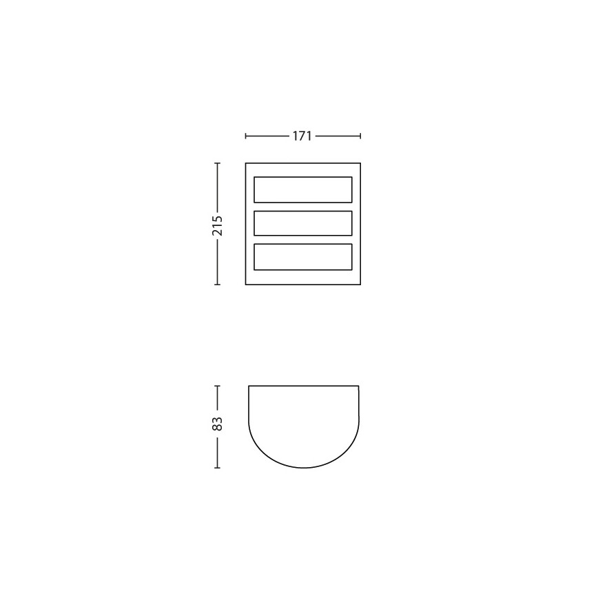 Philips - Zunanja stenska svetilka LED/6W/230V IP44